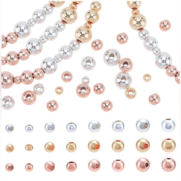 Christmas Bracelet with Red Beads and 18k Silver Plated Beads | Fully Adjustable - Picture 10 of 11